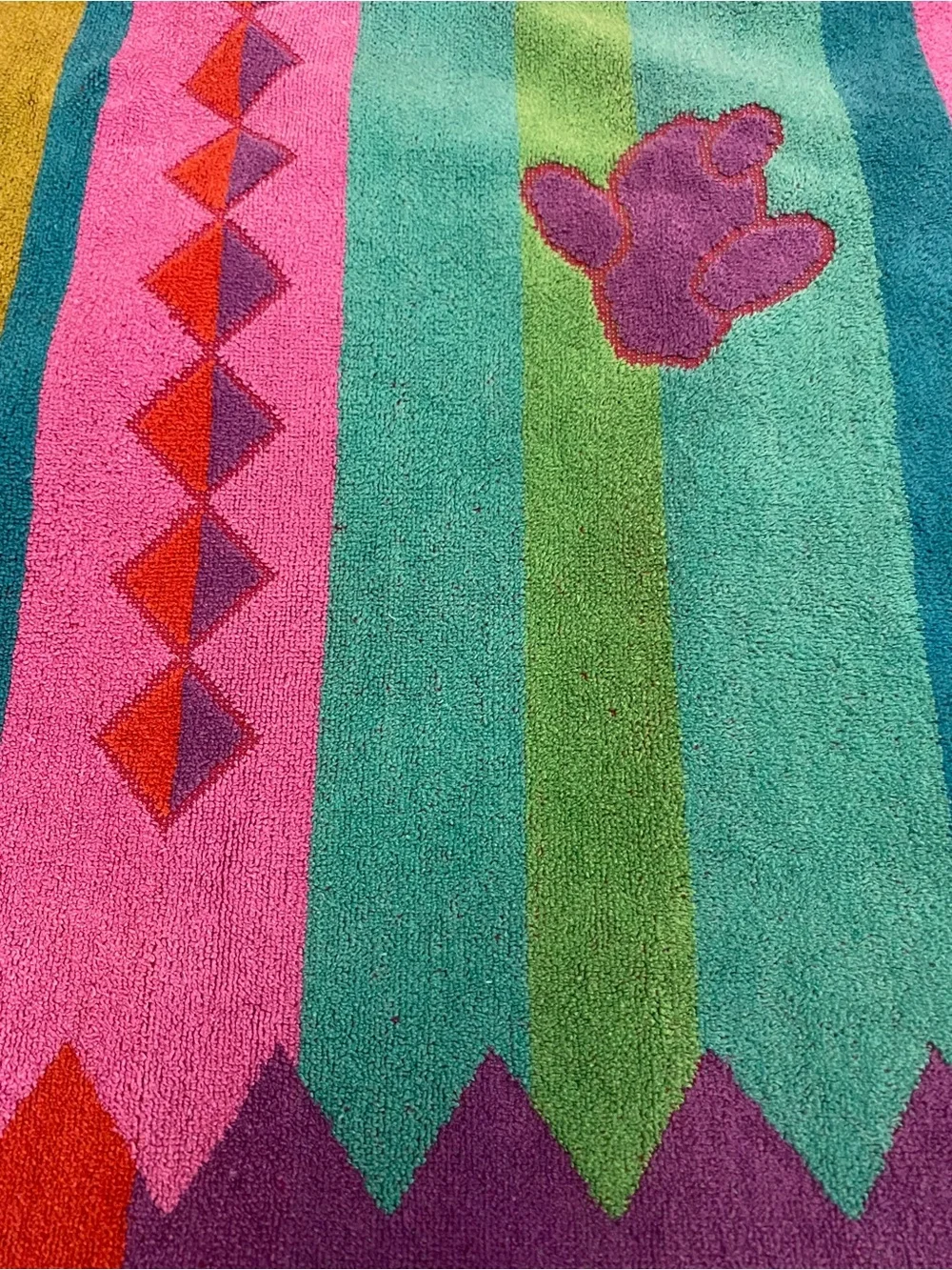 Royal Terry Colorful Southwest Cactus Motif Beach Towel Boho Unisex